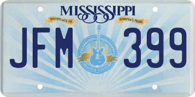 MS license plate JFM399