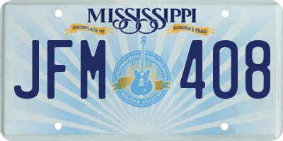 MS license plate JFM408