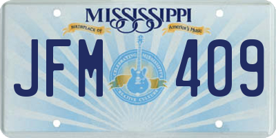 MS license plate JFM409