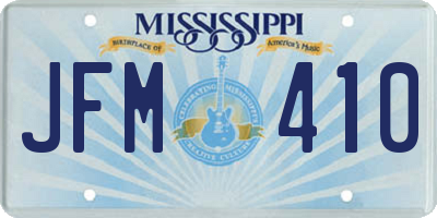 MS license plate JFM410