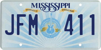 MS license plate JFM411