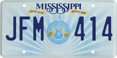 MS license plate JFM414