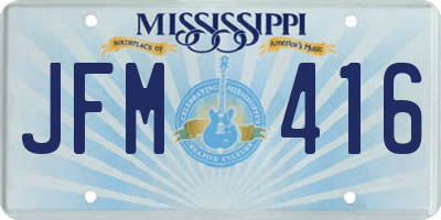 MS license plate JFM416