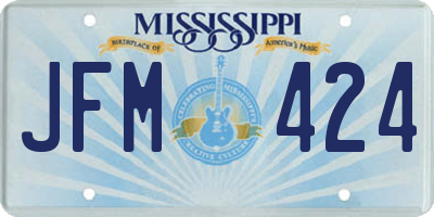 MS license plate JFM424