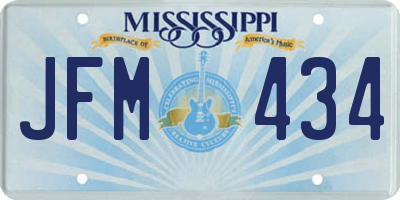 MS license plate JFM434
