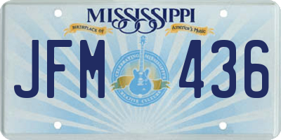MS license plate JFM436