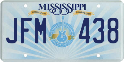 MS license plate JFM438