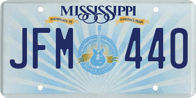 MS license plate JFM440