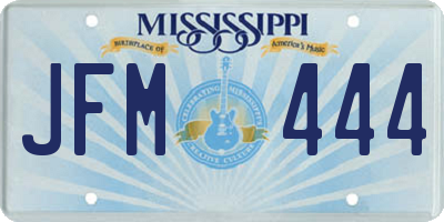 MS license plate JFM444