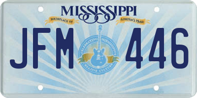 MS license plate JFM446