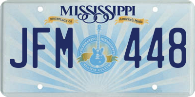 MS license plate JFM448