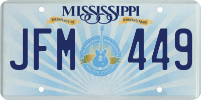 MS license plate JFM449