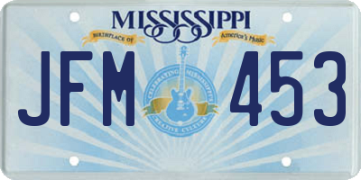 MS license plate JFM453