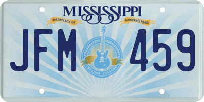 MS license plate JFM459