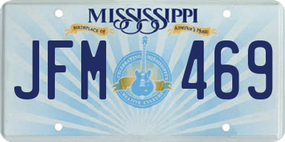 MS license plate JFM469