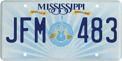 MS license plate JFM483