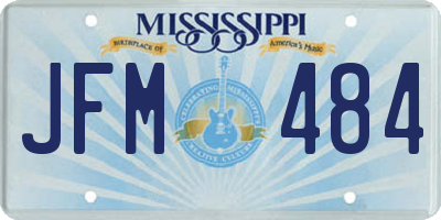 MS license plate JFM484