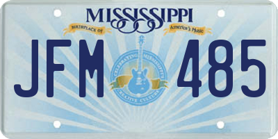 MS license plate JFM485