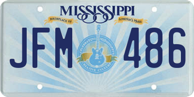 MS license plate JFM486