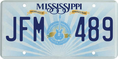 MS license plate JFM489