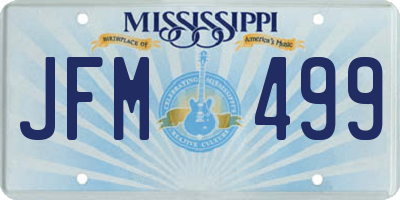 MS license plate JFM499
