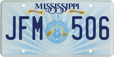 MS license plate JFM506