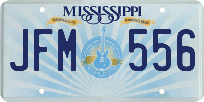 MS license plate JFM556