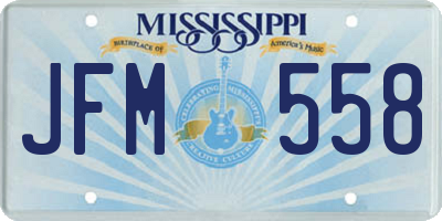 MS license plate JFM558