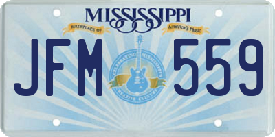 MS license plate JFM559