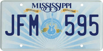 MS license plate JFM595