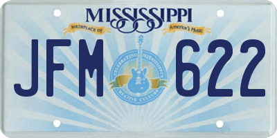 MS license plate JFM622