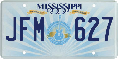MS license plate JFM627