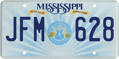 MS license plate JFM628