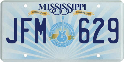 MS license plate JFM629