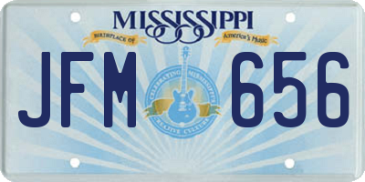 MS license plate JFM656