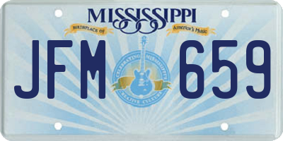 MS license plate JFM659