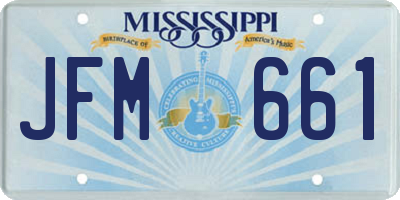MS license plate JFM661