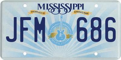 MS license plate JFM686