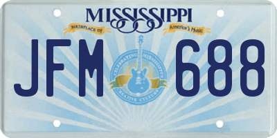MS license plate JFM688