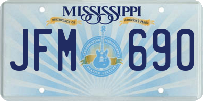 MS license plate JFM690