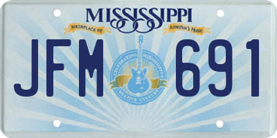MS license plate JFM691