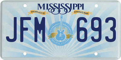 MS license plate JFM693