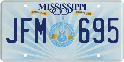 MS license plate JFM695