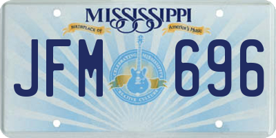 MS license plate JFM696