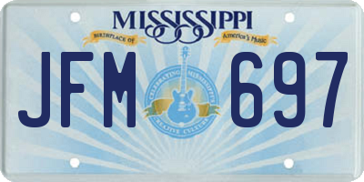 MS license plate JFM697