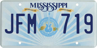 MS license plate JFM719