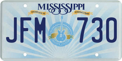 MS license plate JFM730