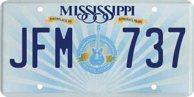 MS license plate JFM737