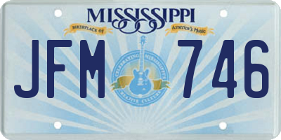 MS license plate JFM746