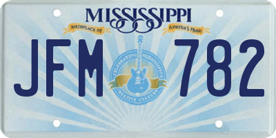 MS license plate JFM782